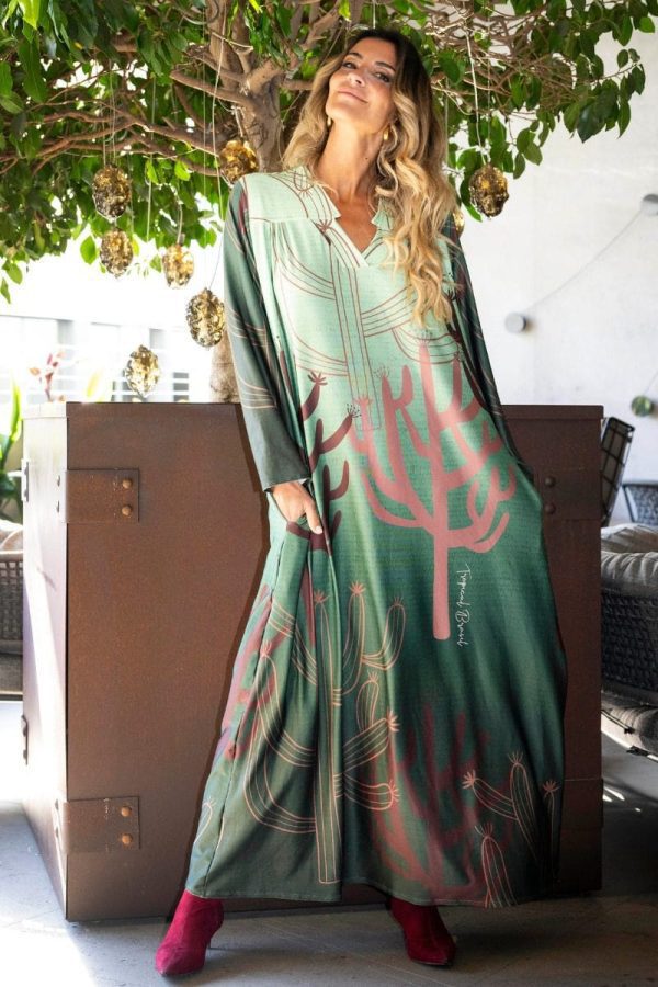VESTIDO PREMIUM LONGO VERDE - TROPICAL BRASIL - TAM U