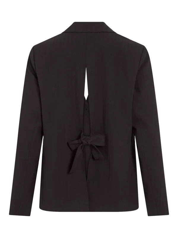 BLAZER VILA - VIBETINA BOW DETAIL - Regular Fit - BLACK - Image 3