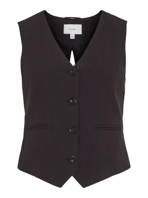COLETE VILA - VIBETINA BOW DETAIL VEST - Black