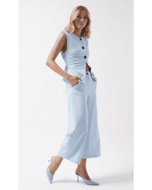 CalÇa fato azul pastel – ella by tam