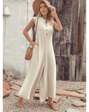 MacacÃo manga curta bege – ella by tam