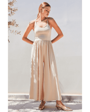 MacacÃo wide leg alÇa traÇada bege – ella by tam