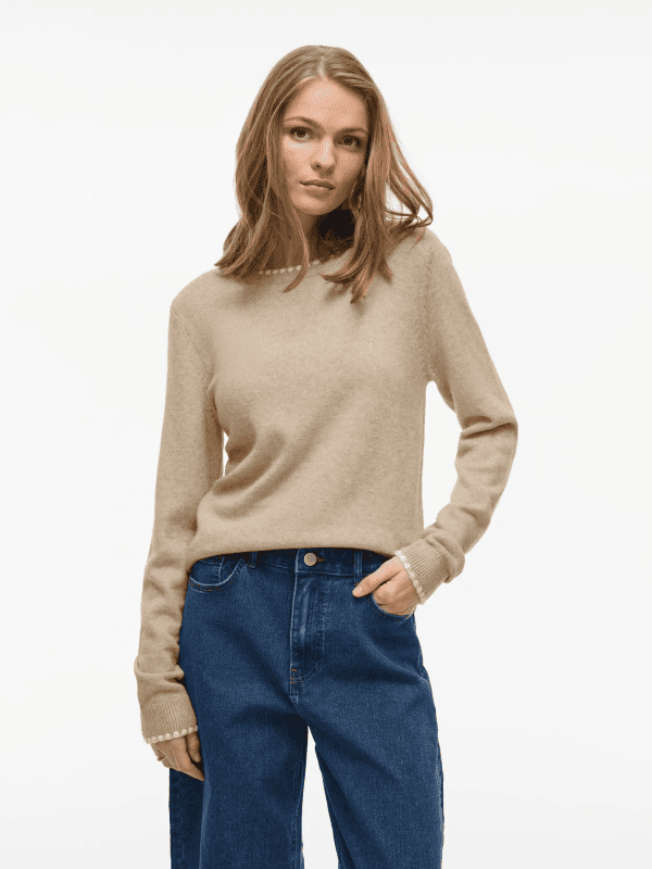 Pullover vila viril bege 3