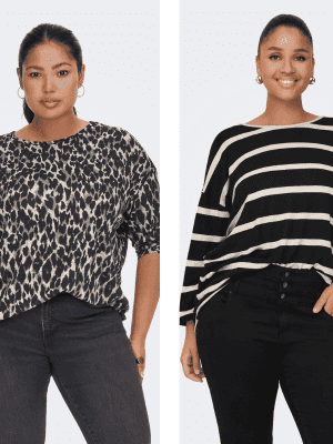 Blusa carmakoma – caralba 34 shirt – leopardo riscas