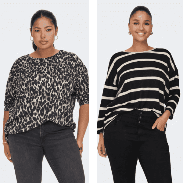 Blusa carmakoma – caralba 34 shirt – leopardo riscas