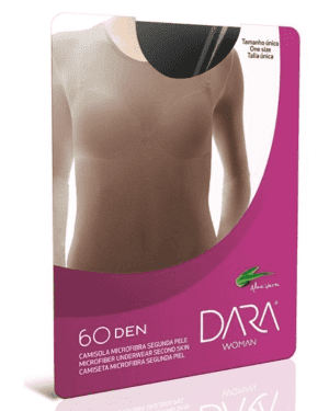 Camisola microfibra dara – nude preto