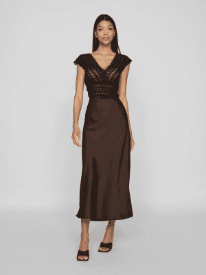 Viellette hw midi skirt coffee bean 5