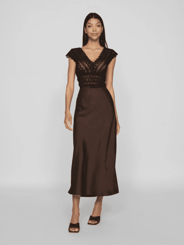 Viellette hw midi skirt coffee bean 5