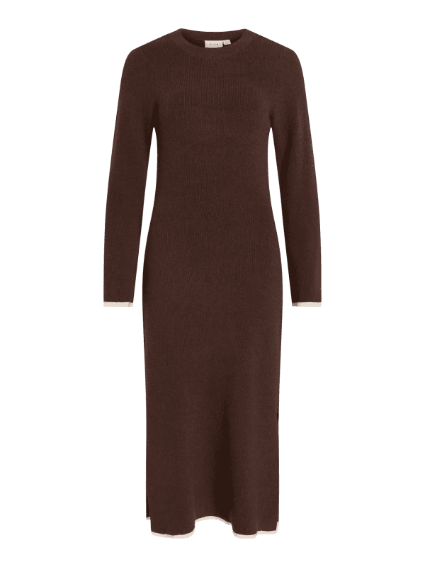 Vikerry o neck knit maxi dress 1
