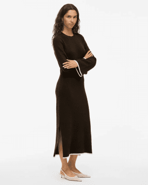Vikerry o neck knit maxi dress 3