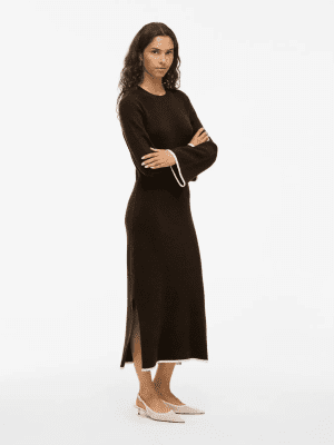 Vikerry o neck knit maxi dress 3