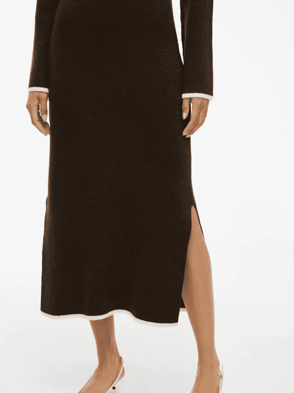 Vikerry o neck knit maxi dress 4