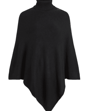 Viril rollneck knit poncho 1