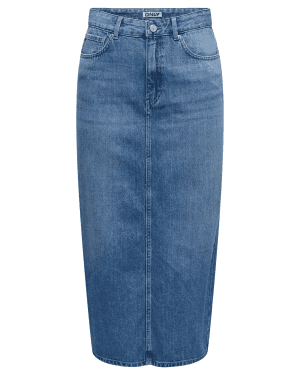 Onllumi midi back slit skirt 1