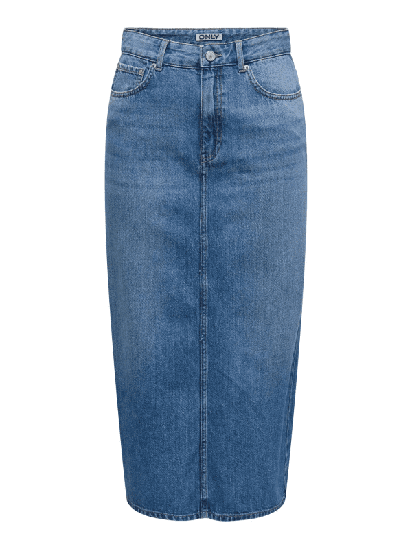 Onllumi midi back slit skirt 1