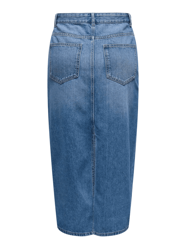 Onllumi midi back slit skirt 2