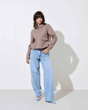 Onlvela zip short jacket 3