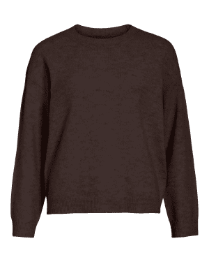 Viliga o neck knit top brown
