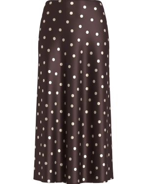 VIELLETTE HW MIDI SKIRT polka dots brown