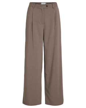 VISIFFE HW WIDE PANTS taupe