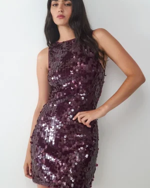 DRESS MINI SS SEQUINS